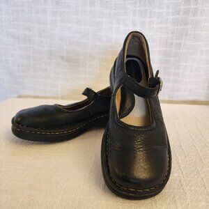 High Sierra W 6.5 Black Pebble Grain leather ALBIE Comfort Shoe Slip On A253